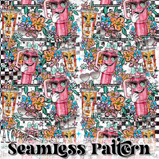 Mind your business Seamless Pattern