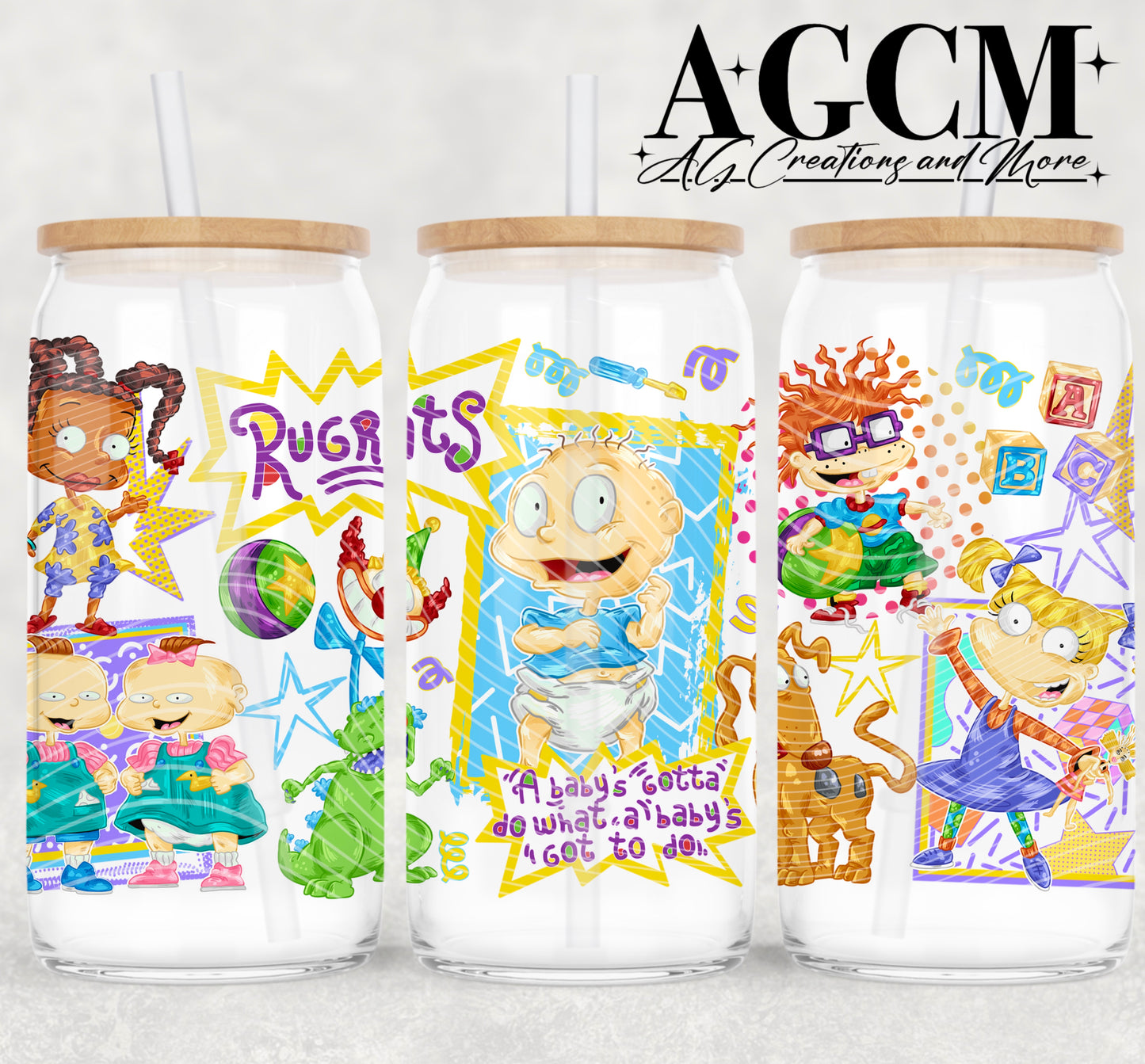 90s Baby's 16oz Libby wrap PNG