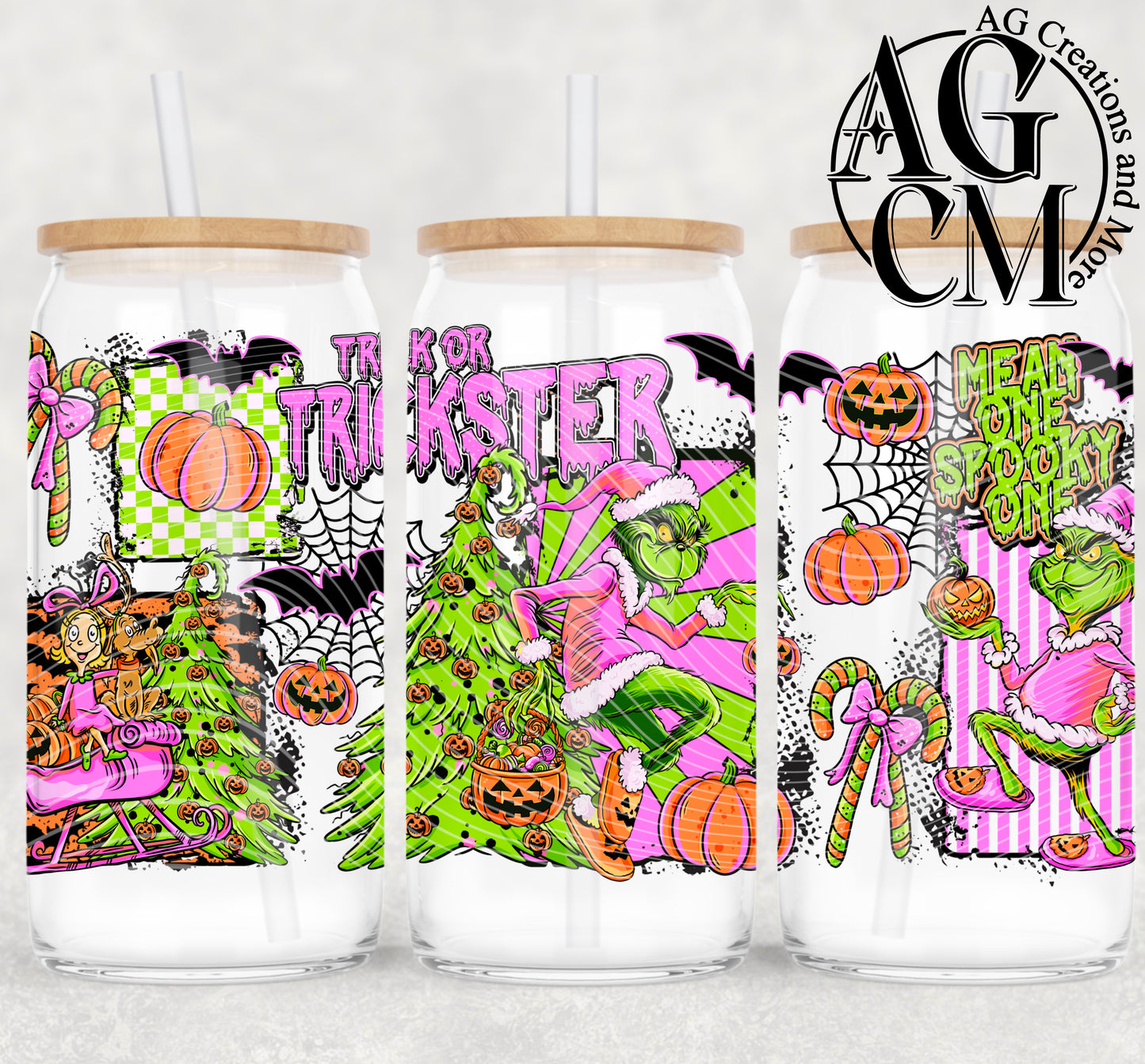 Green Trickster 16oz libby wrap PNG