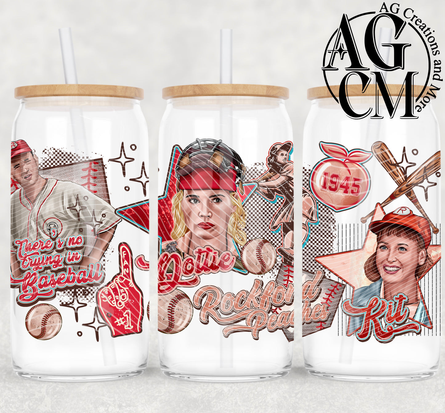 League Of Her Own 16oz libby wrap PNG