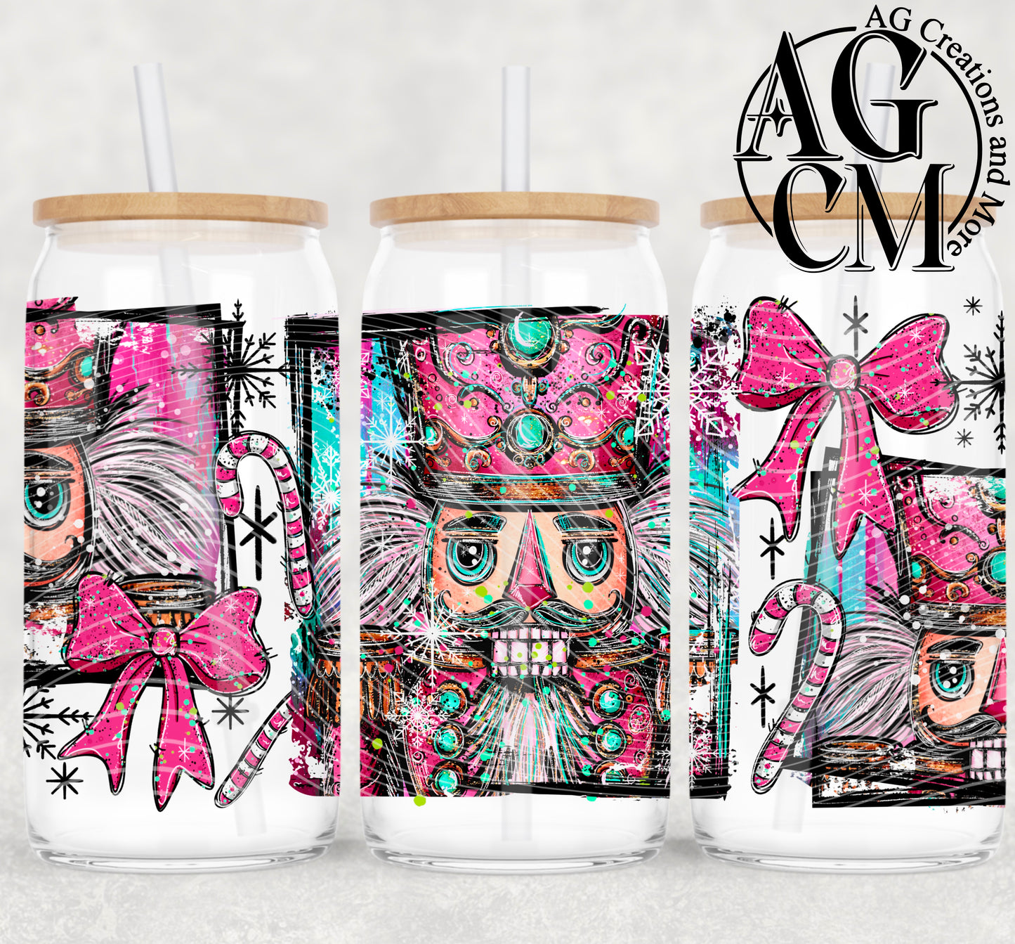 Nutcracker 16oz libby wrap PNG