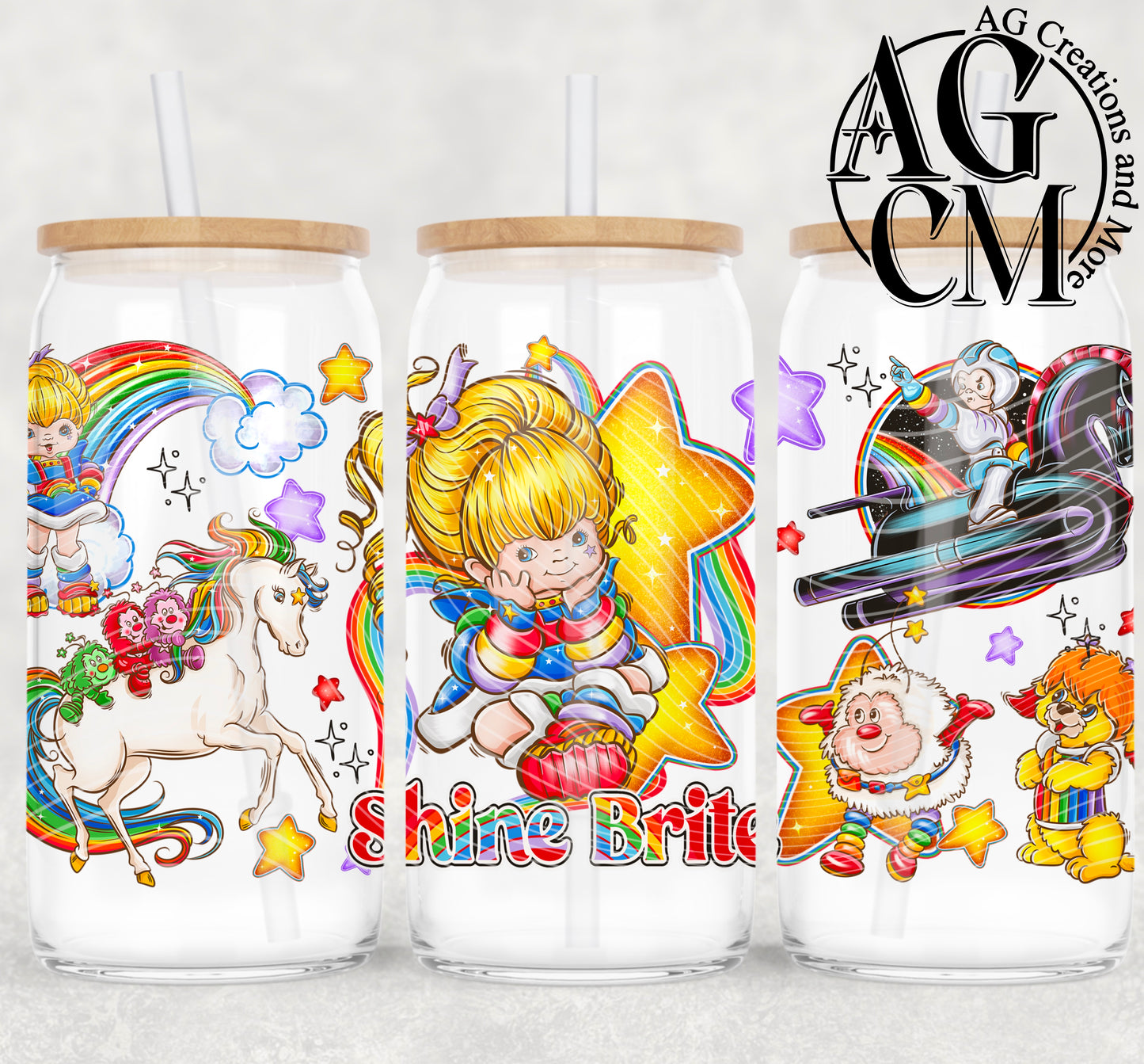 Shine Brite 16oz libby wrap PNG