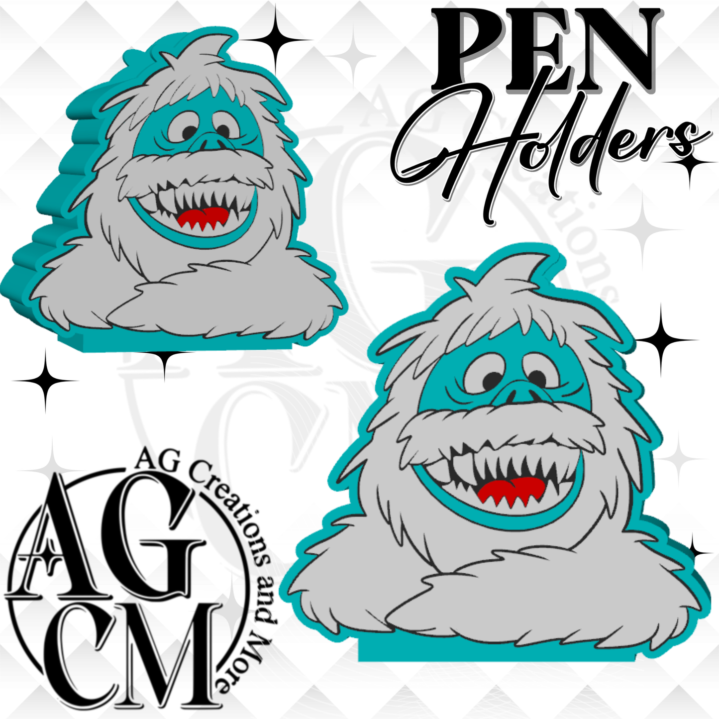 Snow Monster 3D Pen Holders (wholesale)