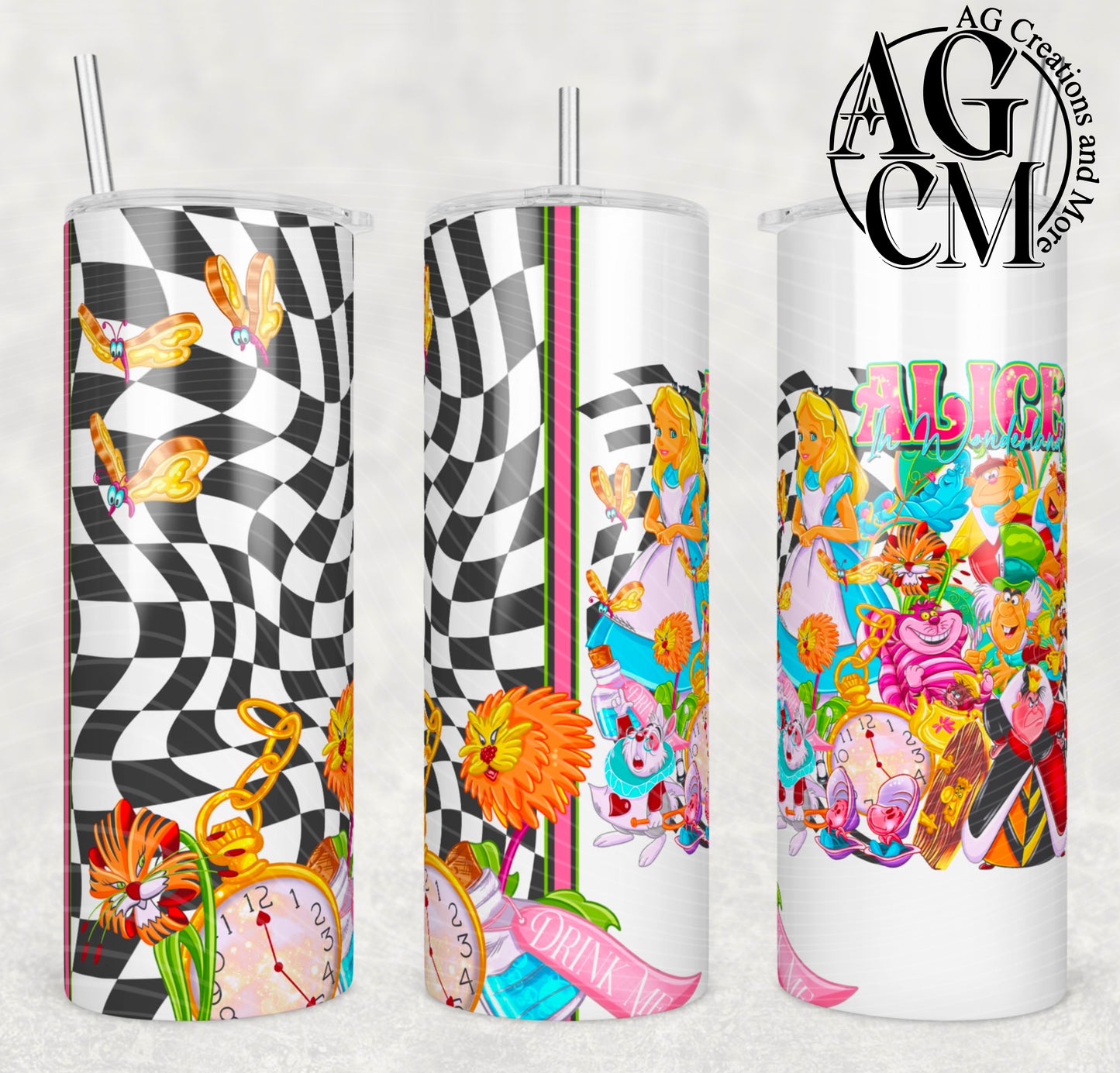 Alice 20oz Tumbler Digital Download PNG