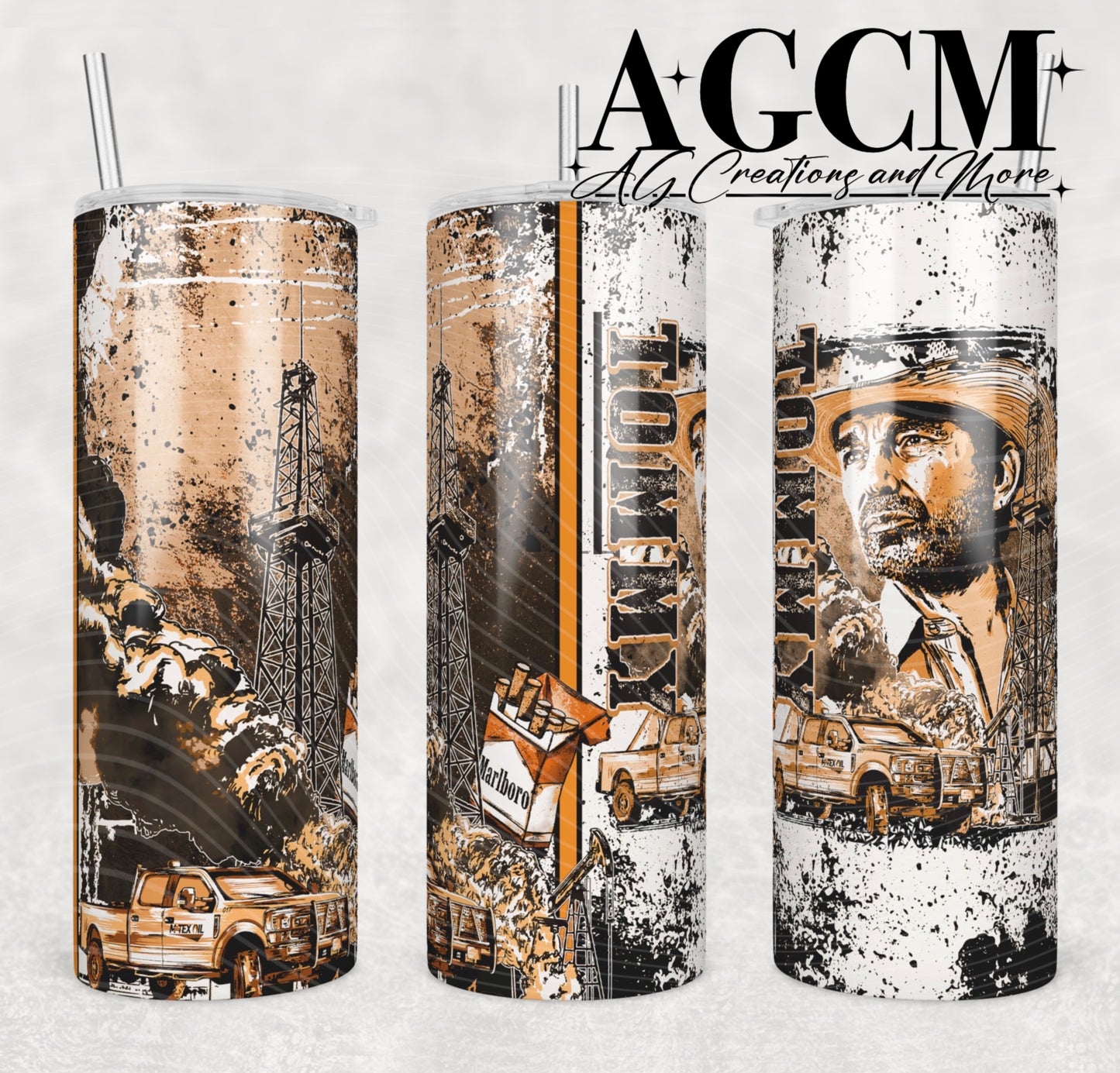 Oil Rig Land 20oz Tumbler Design | Instant PNG Digital File