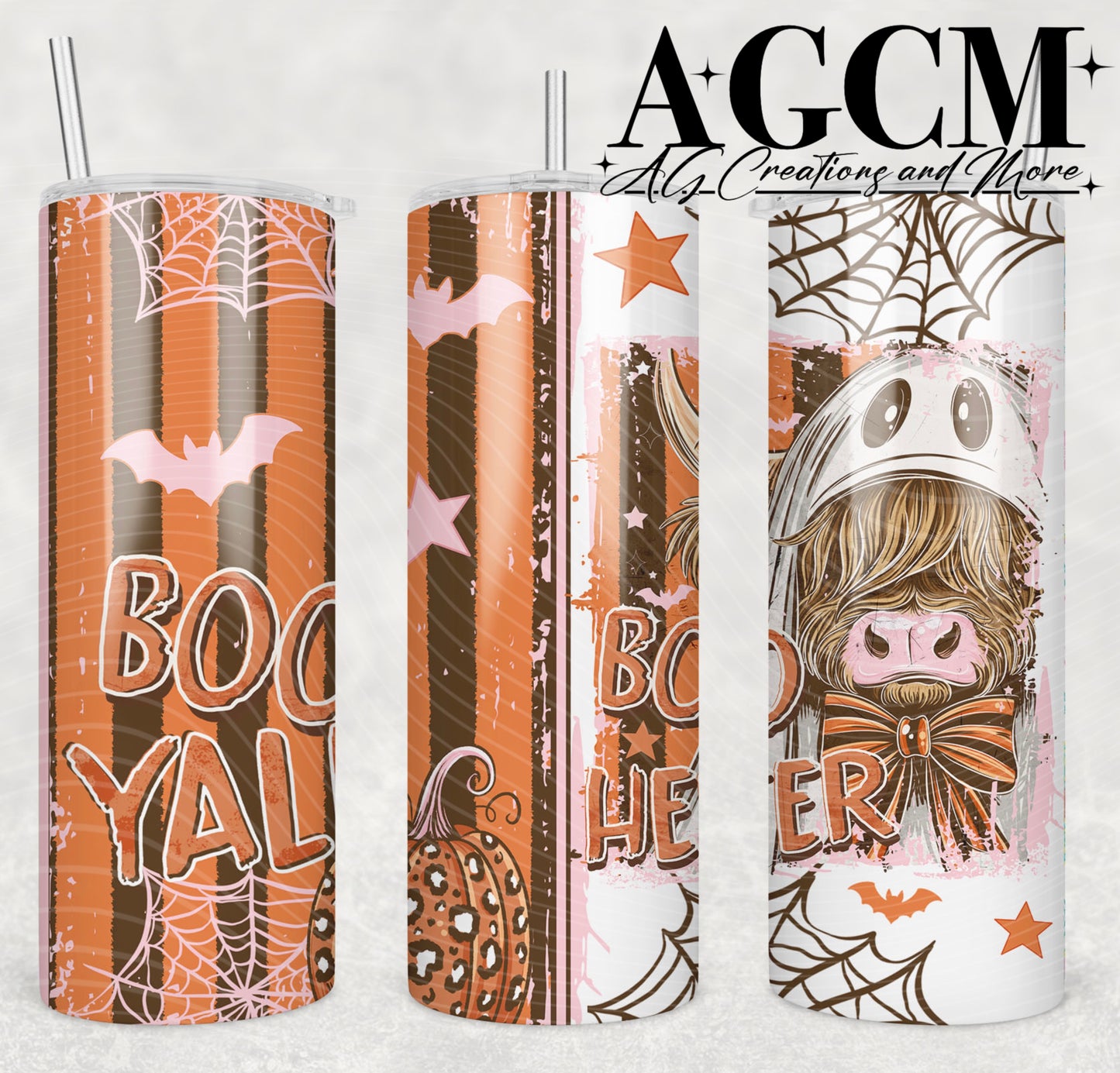 Boo Heifer 20oz Tumbler Design | Instant PNG Digital File
