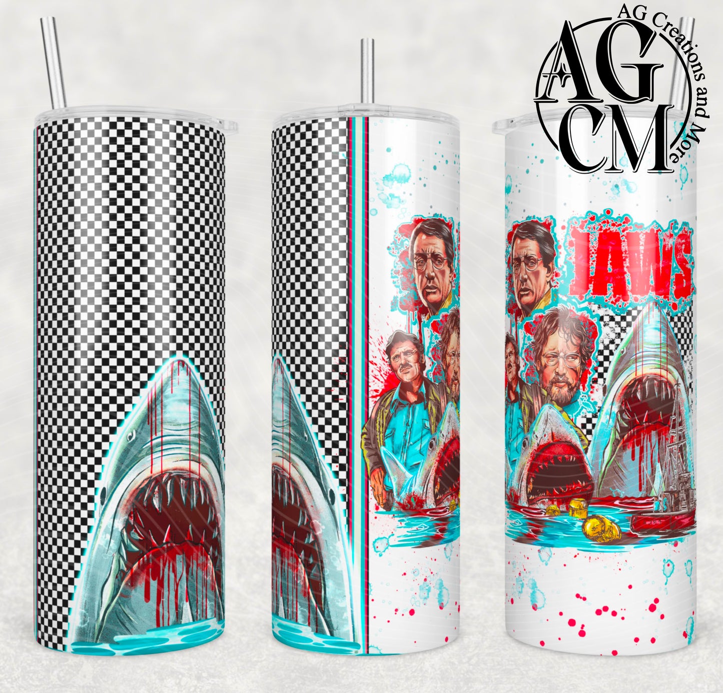 1975 Shark 20oz Tumbler Digital Download PNG