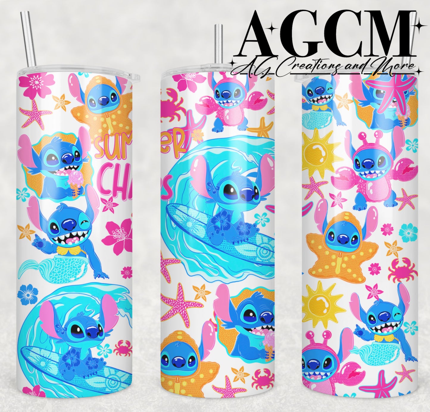 Summer Chaos 20oz Tumbler Design | Instant PNG Digital File