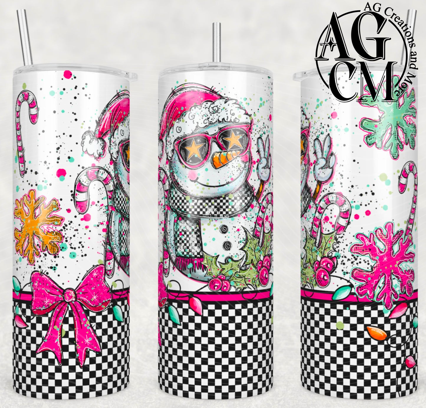 Snowman 20oz Tumbler Digital Download PNG