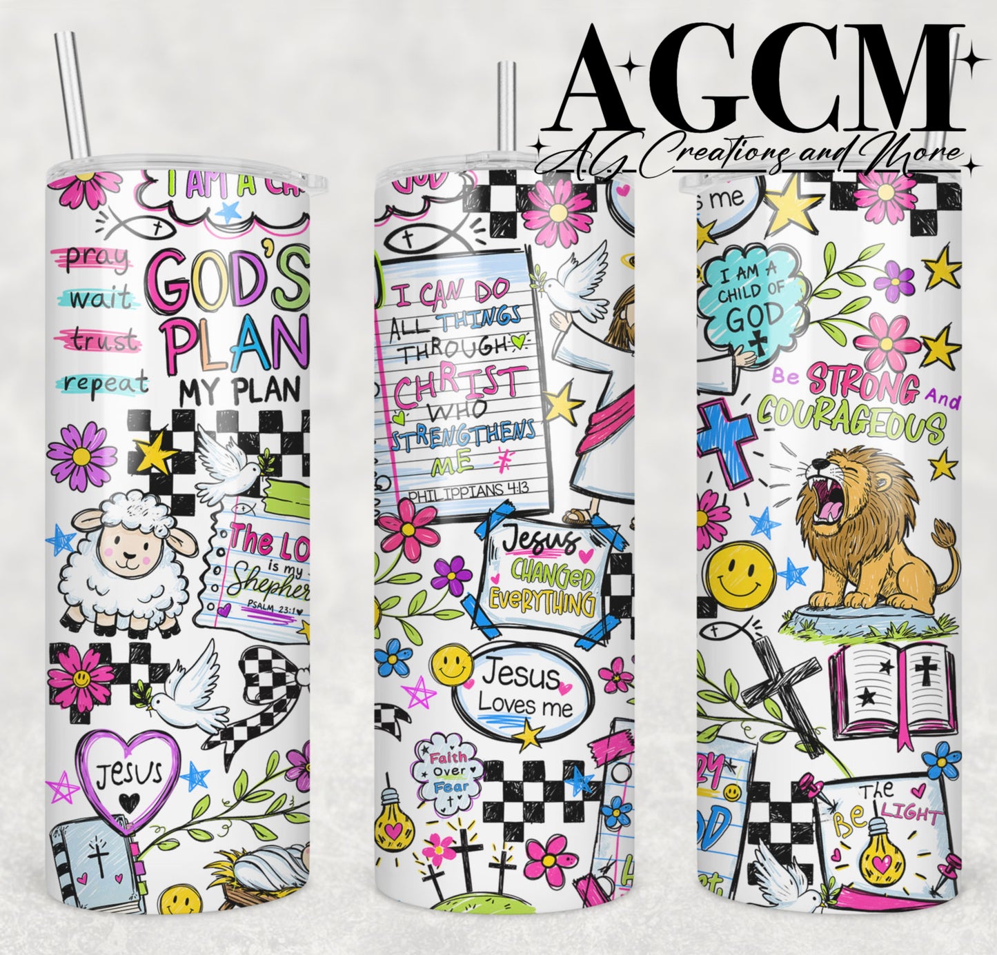 God's Plan 20oz Tumbler Design | Instant PNG Digital File
