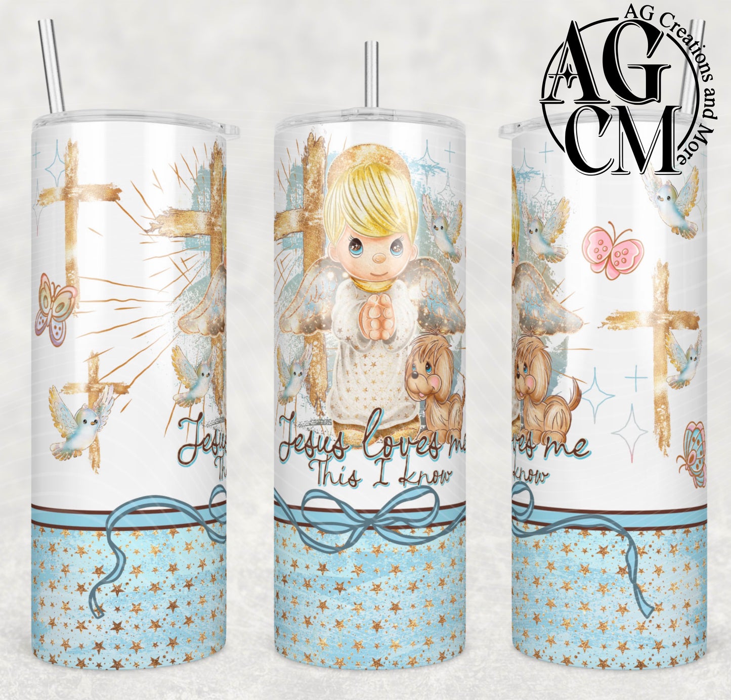 Jesus loves me boy 20oz Tumbler Digital Download PNG