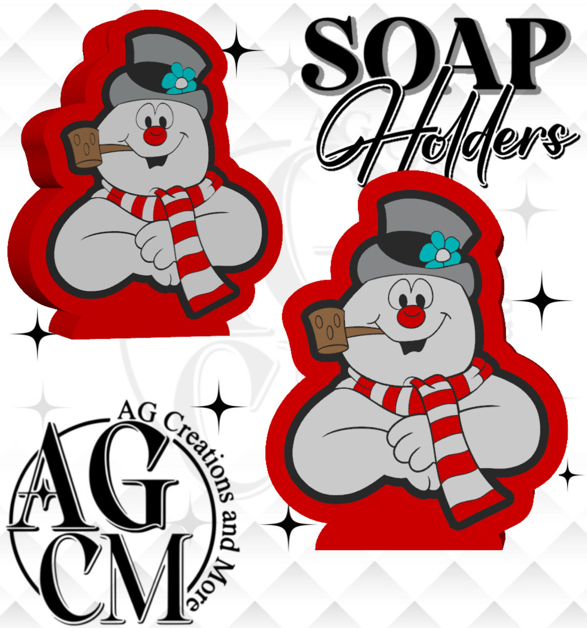 Snowman 3D Soap Holders (wholesale)