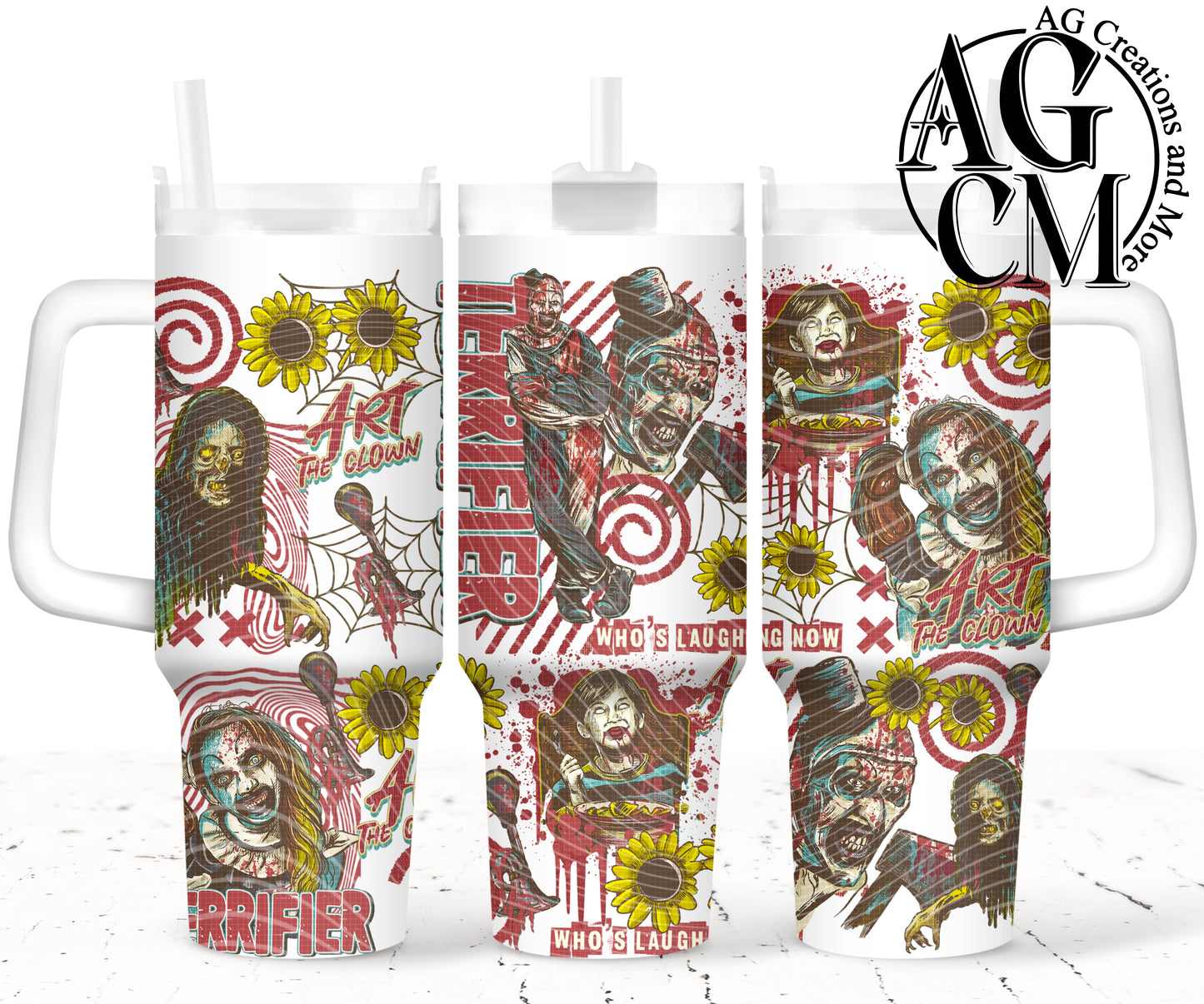 Art Vintage Horror 40oz Tumbler Digital Png