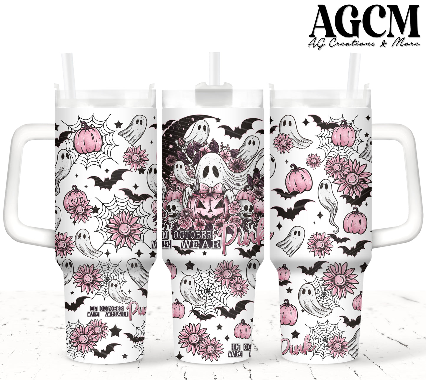 Breast Cancer Awareness 40oz Digital Png