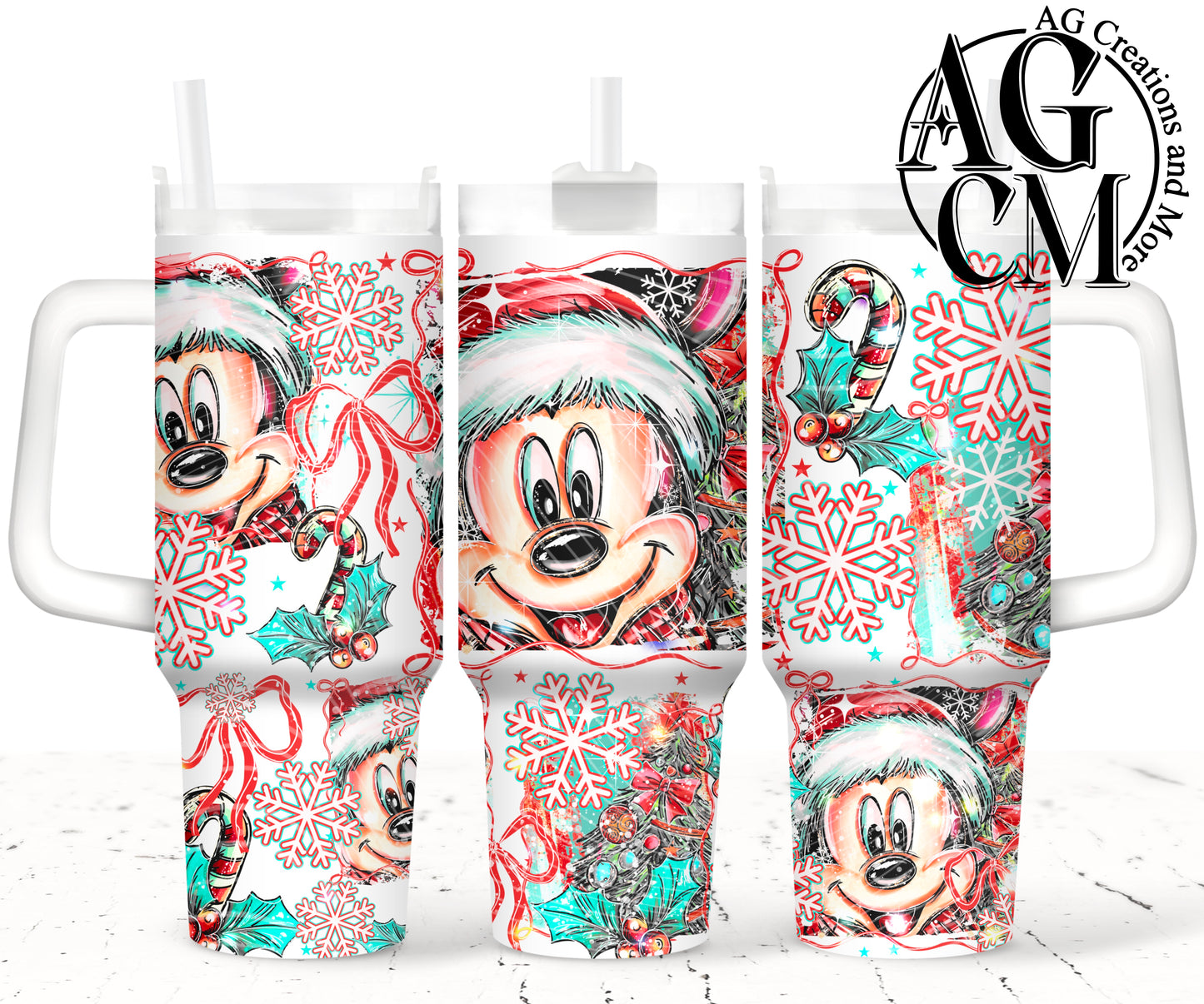 Christmas Boy Mouse 40oz Tumbler Digital Png