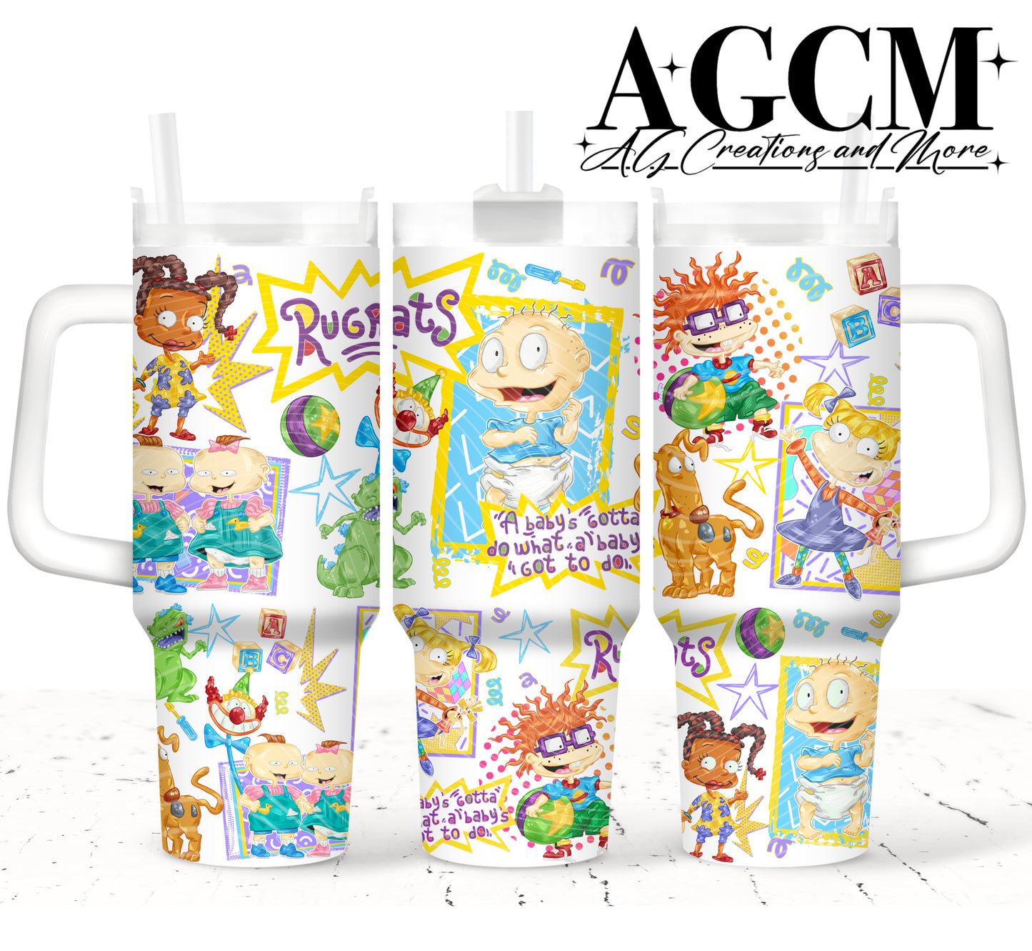 90s Baby's 40oz Tumbler Digital