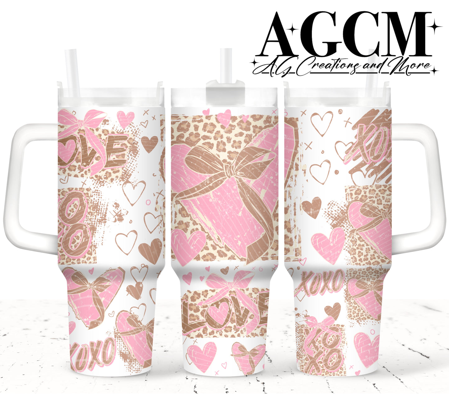 Cheetah Love 40oz Tumbler Digital