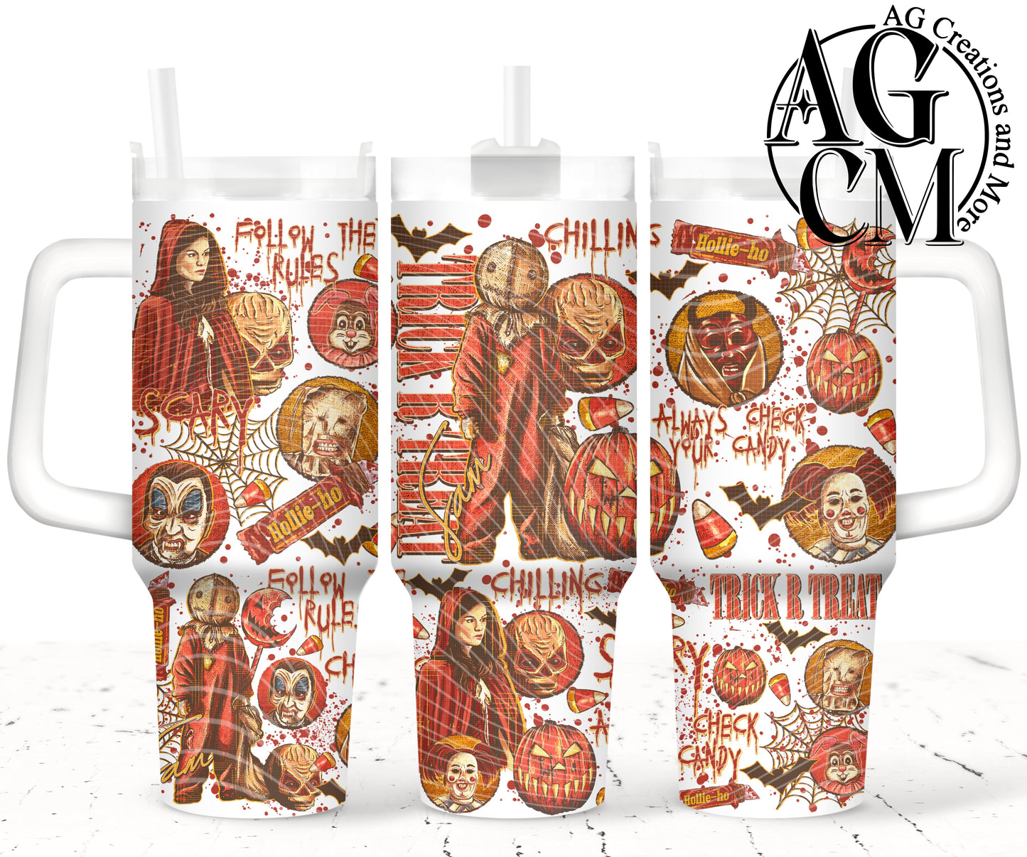 Scary Characters Sam 40oz Tumbler Digital Png
