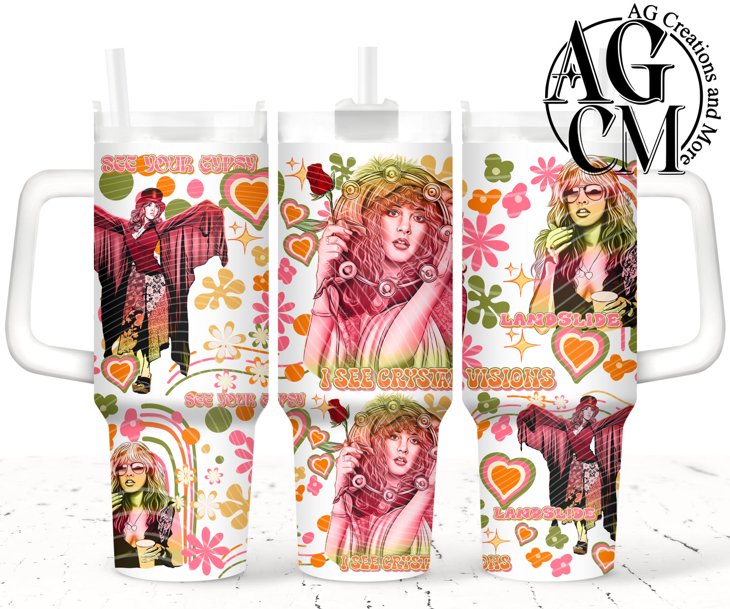 Gypsy 40oz Tumbler Digital Png