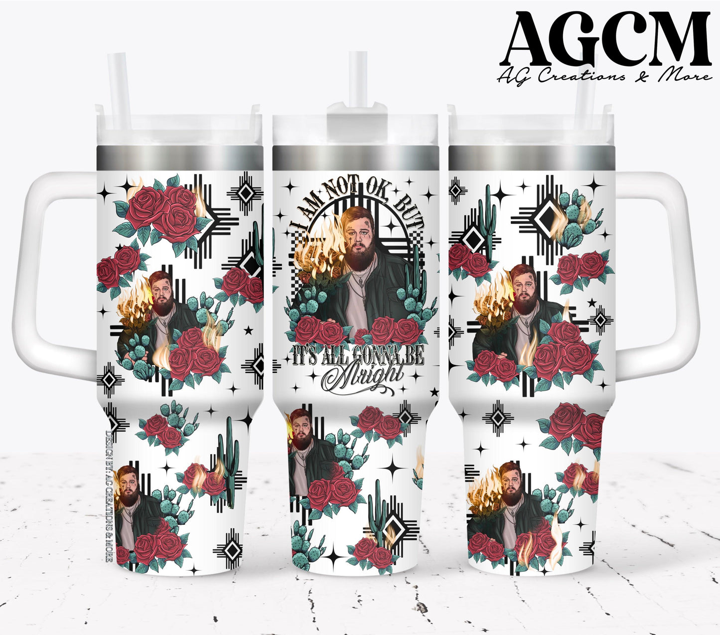 I Am Not Ok 40oz Tumbler Digital Png