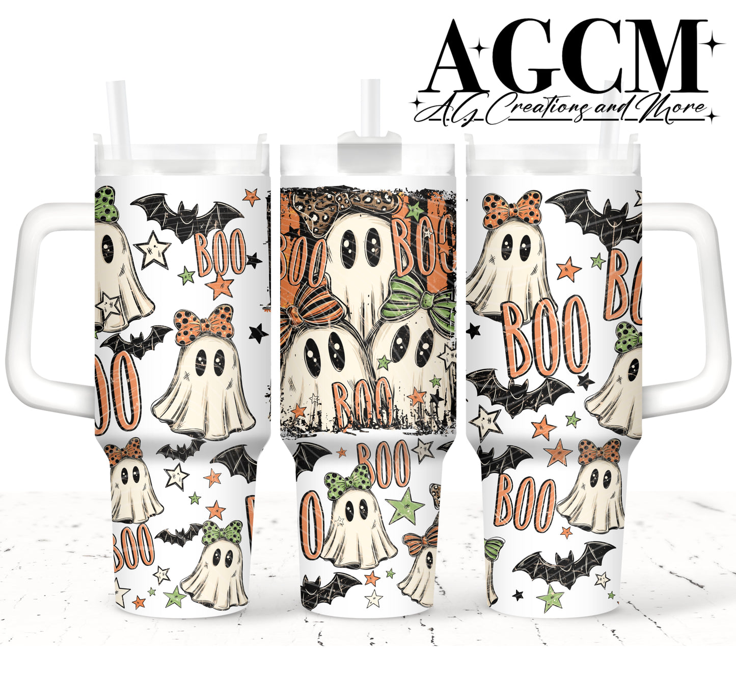 Boo 40oz Tumbler Digital