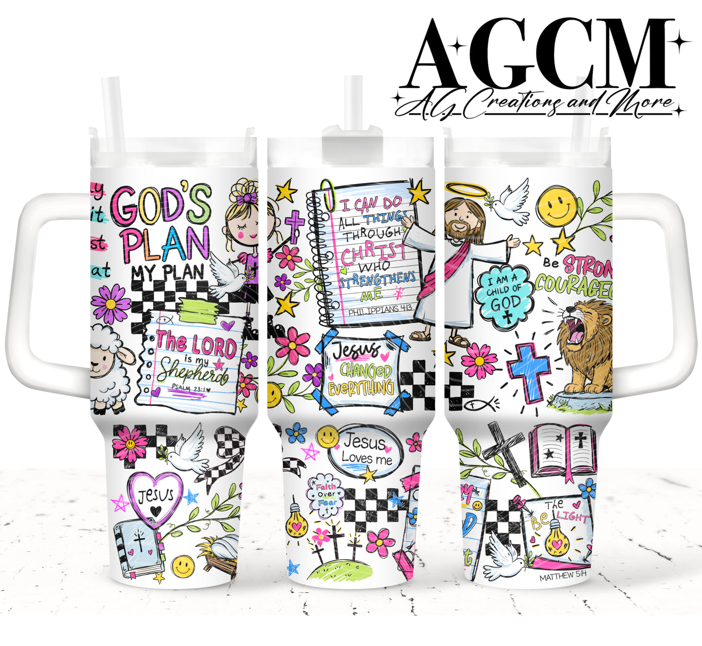 God's Plan 40oz Tumbler Digital