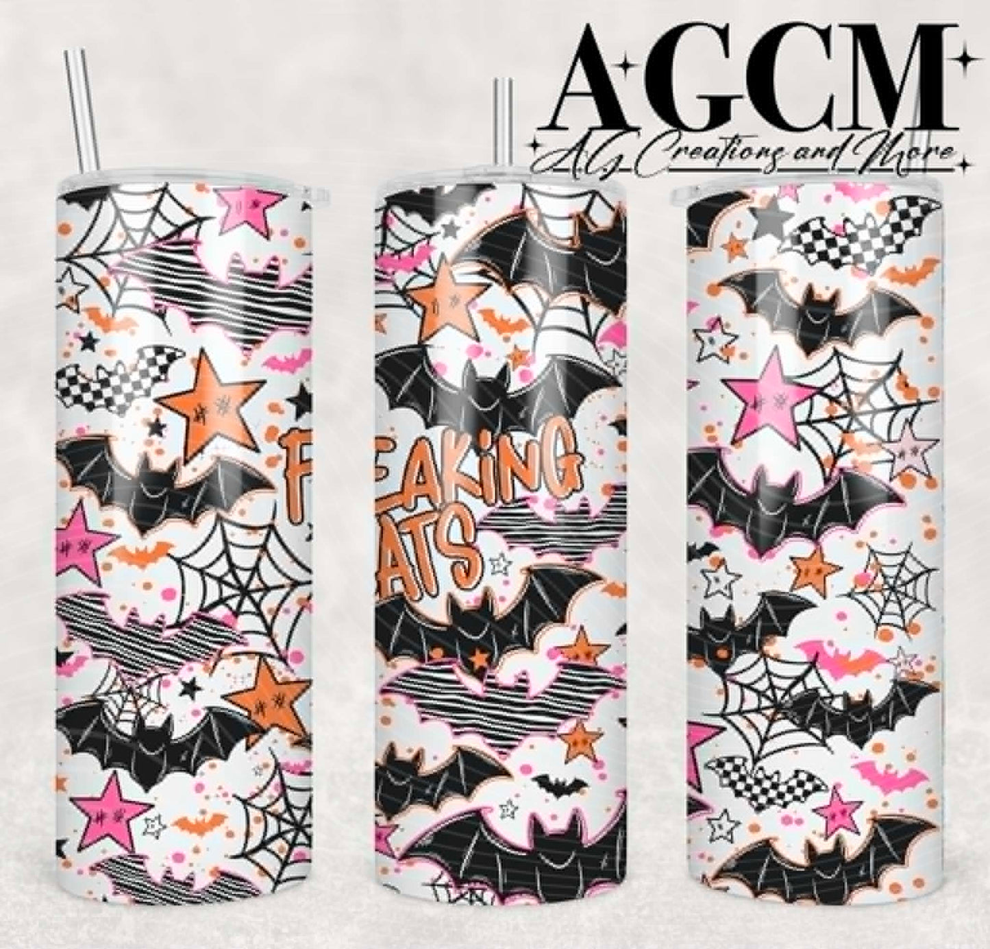 Freaking Bats 20oz Tumbler Design | Instant PNG Digital File
