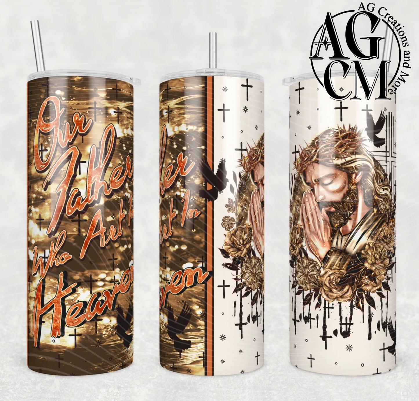 Praying Jesus 20oz Tumbler Digital Download PNG