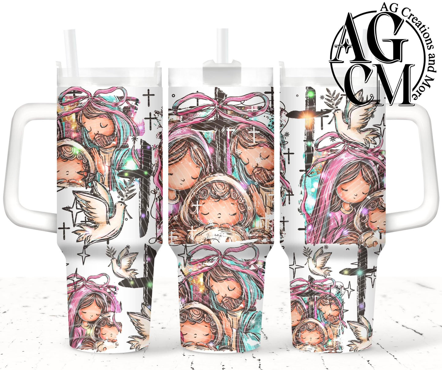 Baby Jesus 40oz Tumbler Digital Png