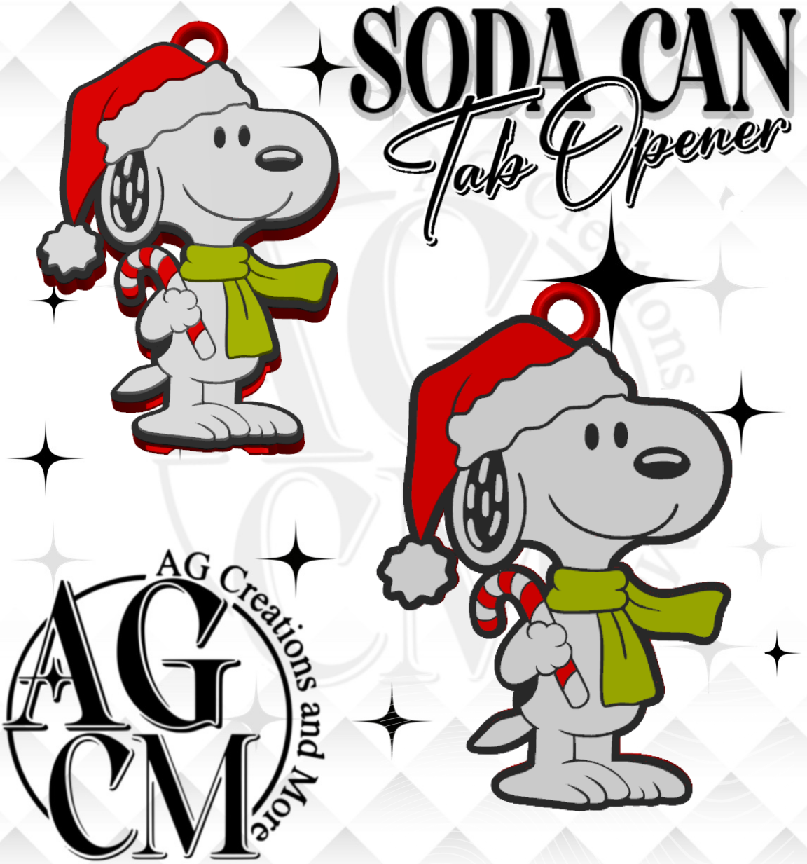Christmas Dog Tab Opener (wholesale singles)