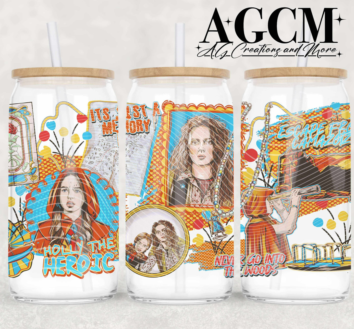 Never go into the Woods 16oz libby wrap PNG