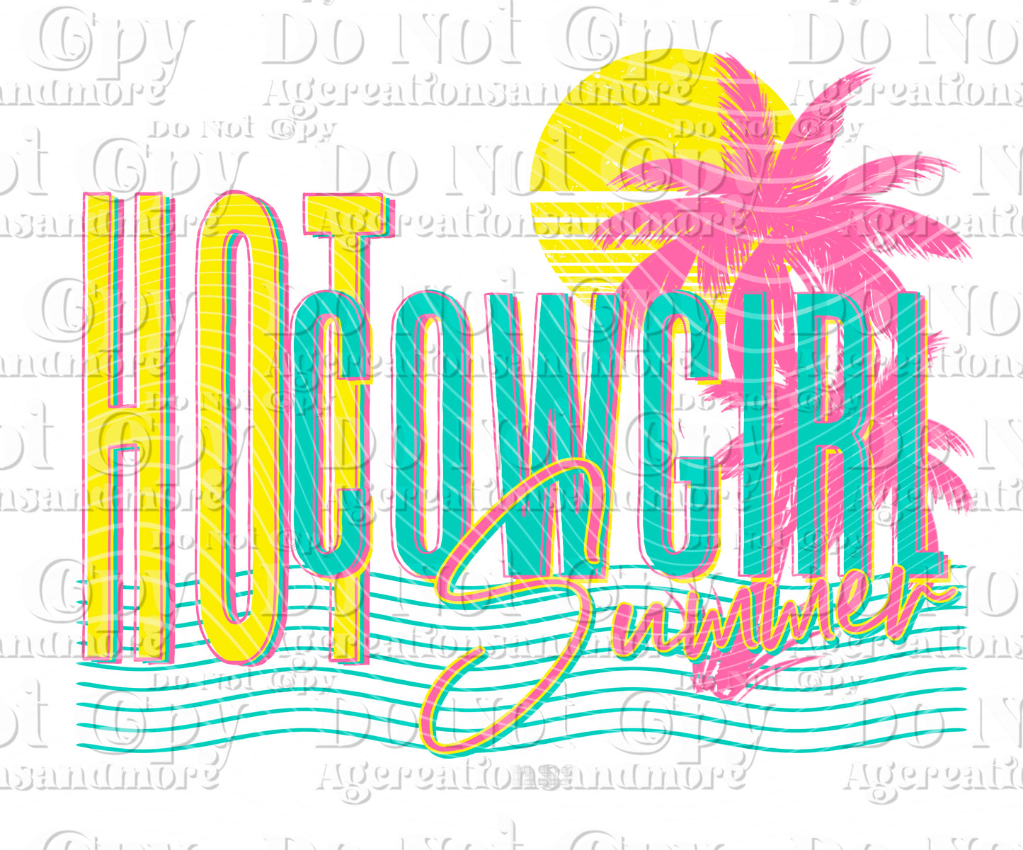 Hot Cowgirl Summer Digital Download PNG