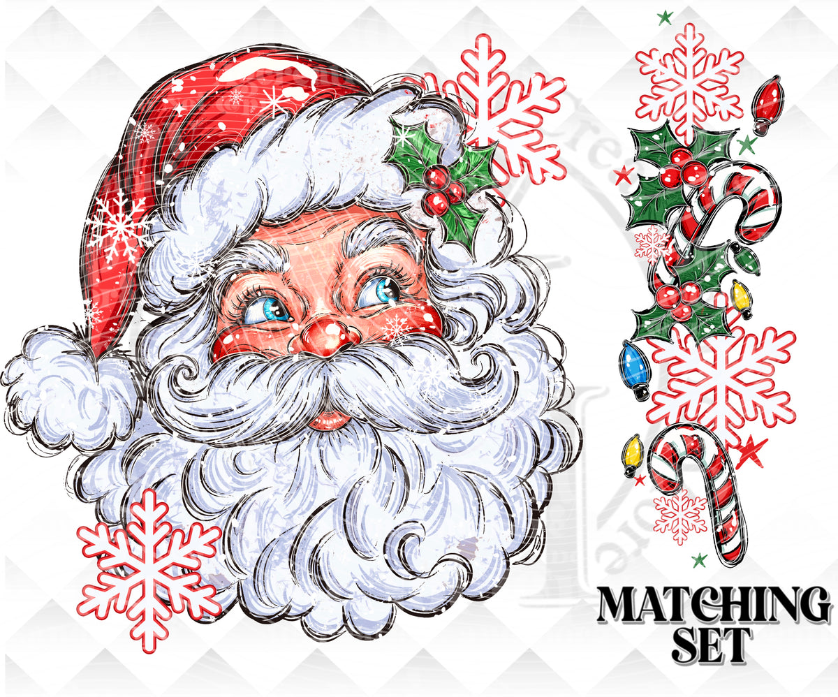 Santa set Digital Download PNG