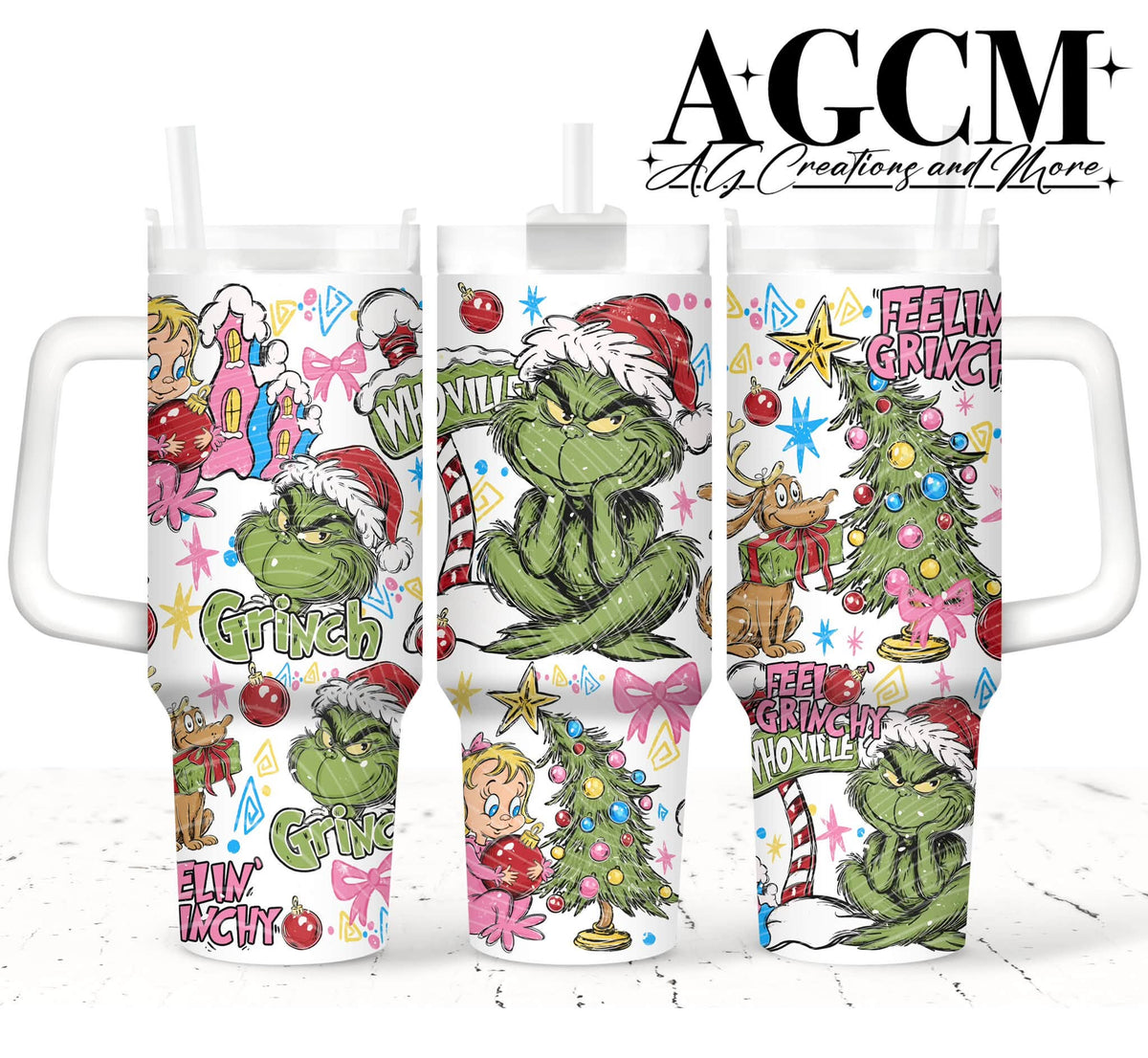 Green 40oz Tumbler Digital