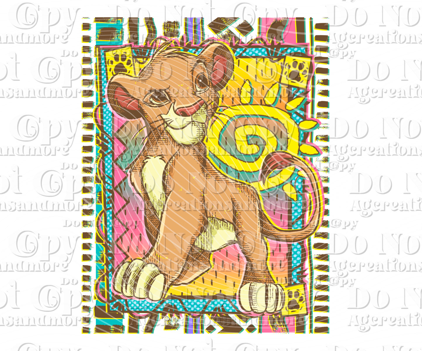 Lion Cub digital download PNG
