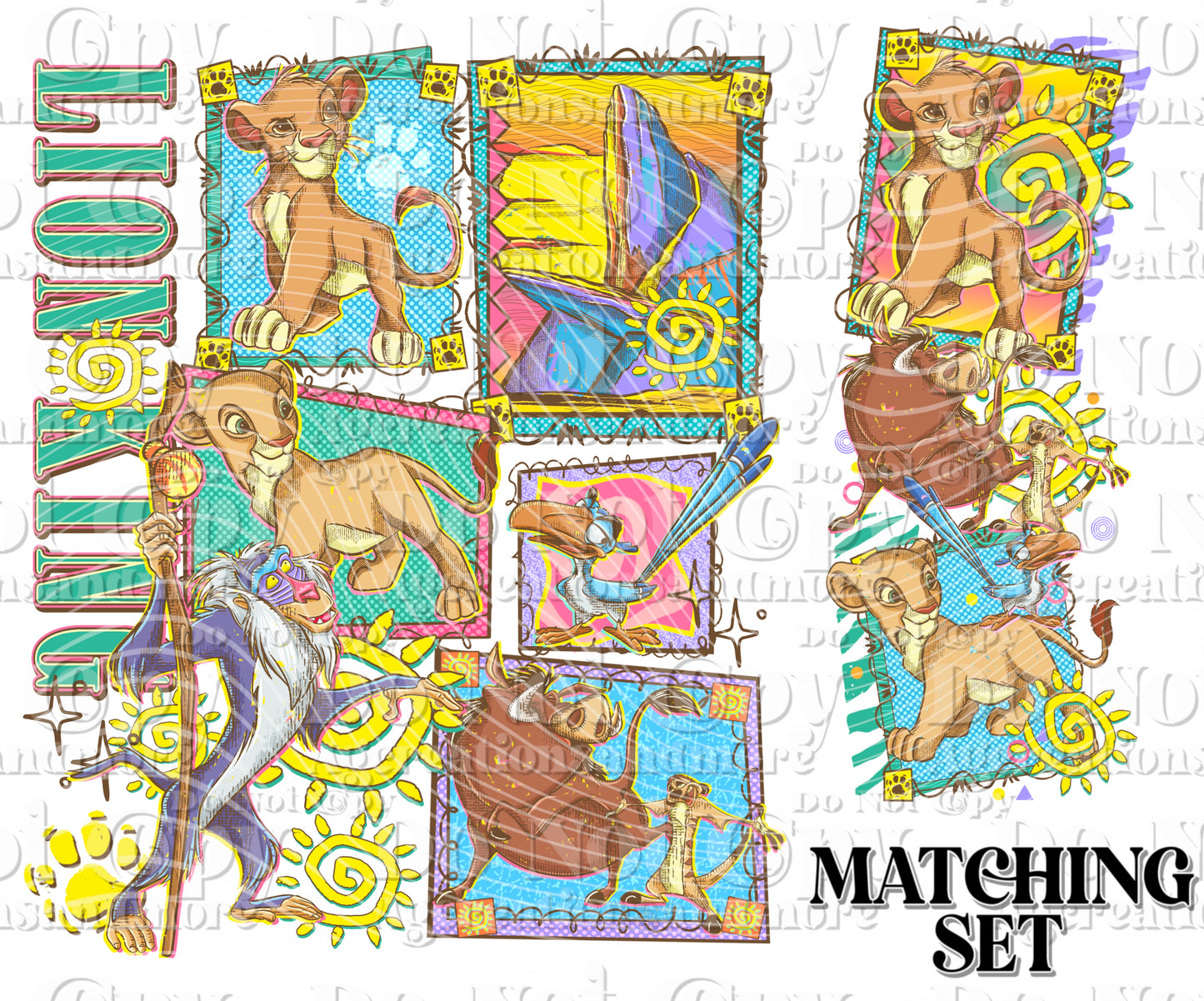 90's lion cub digital download PNG