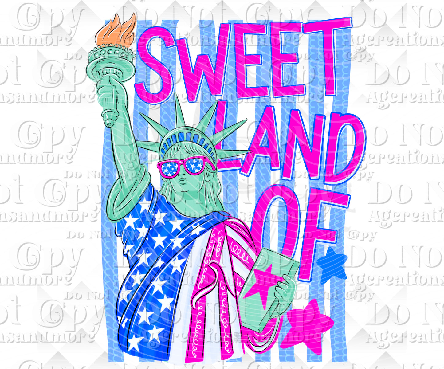 Sweet Land of Liberty Digital Download png design