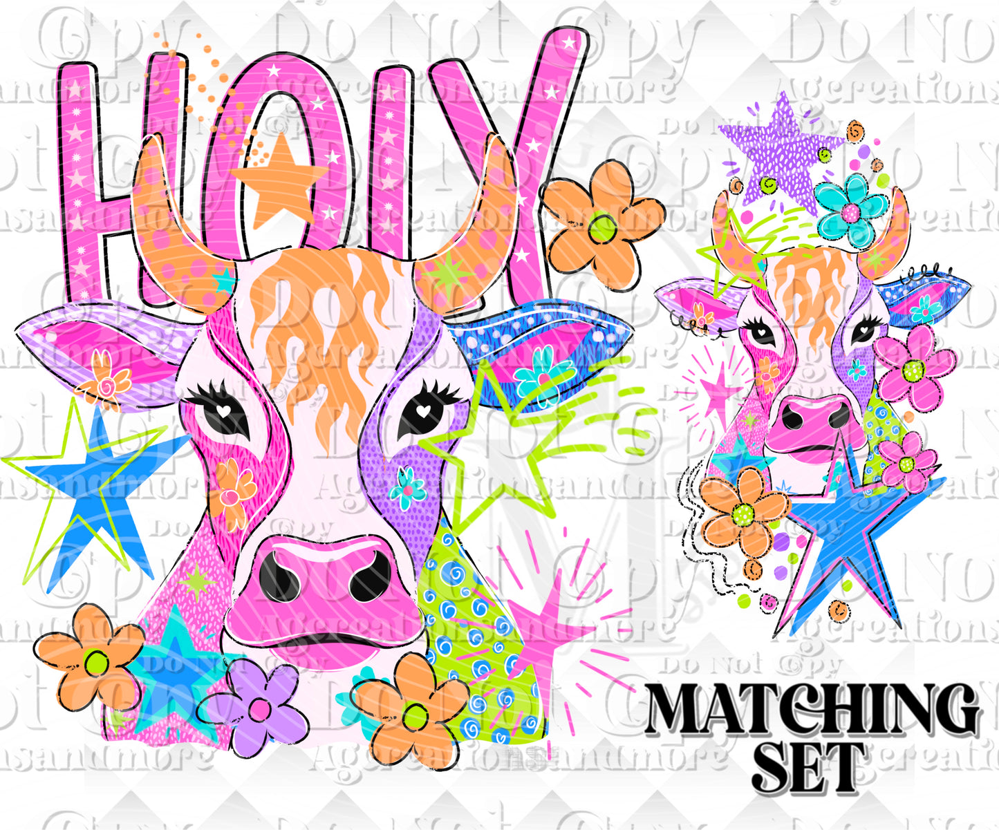 Holy Cow Digital Download png design