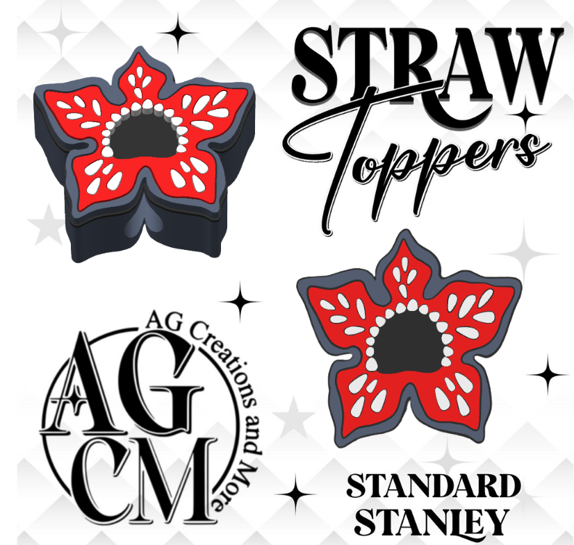 Demo Straw Topper 3MF File