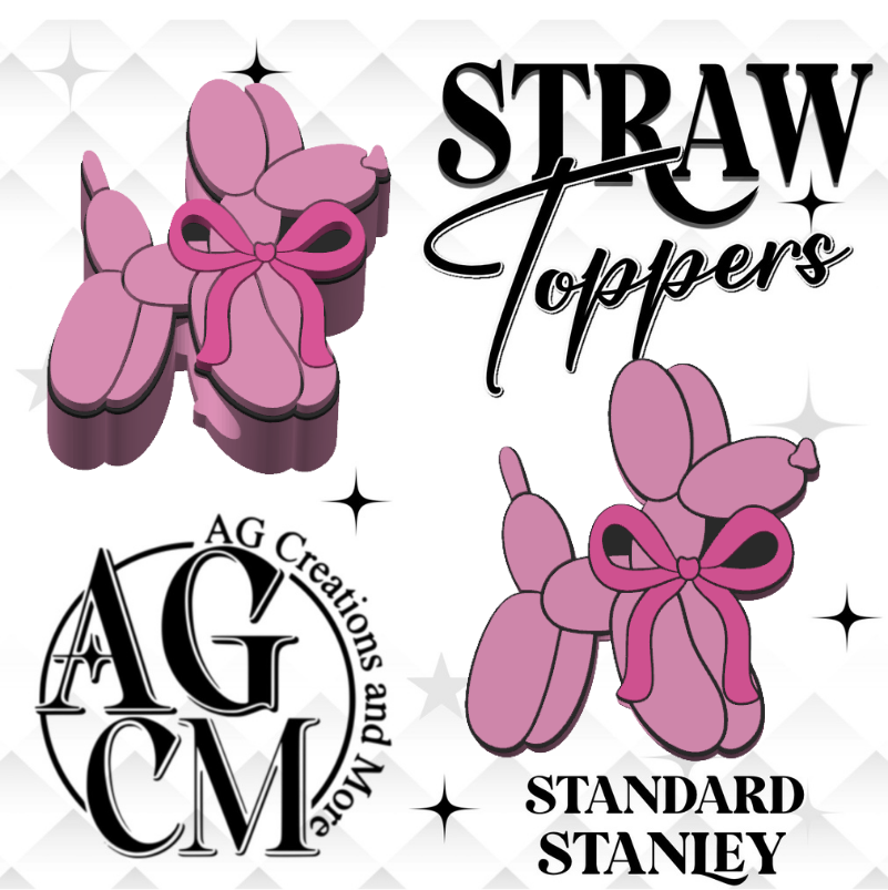 Pink balloon dog cup 3MF File