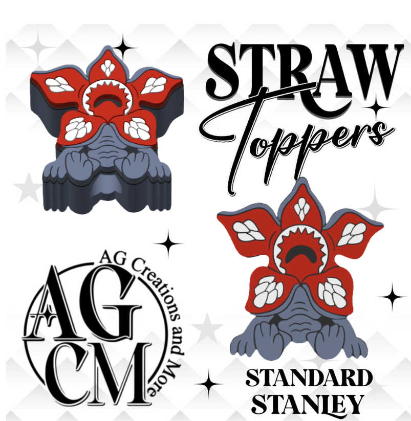 Demogorgon 3D Straw Topper