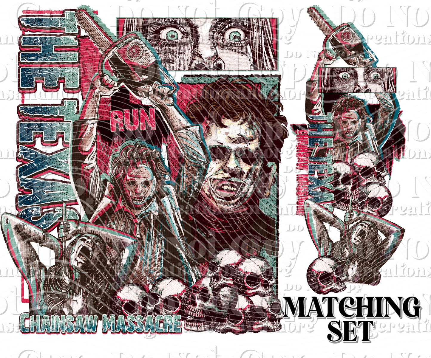 Texas Chainsaw Set digital download PNG