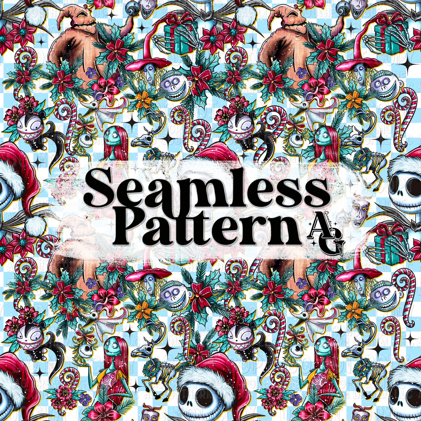 Skeleton Christmas Seamless