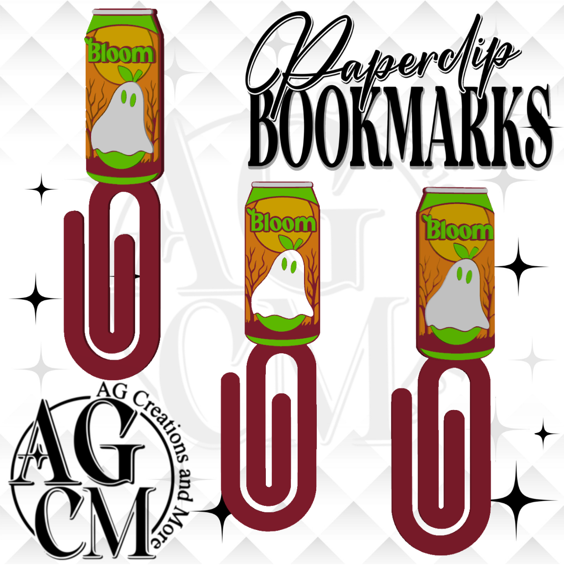 Ghost Energy Drink 3D Bookmark/ Paperclip 3MF File