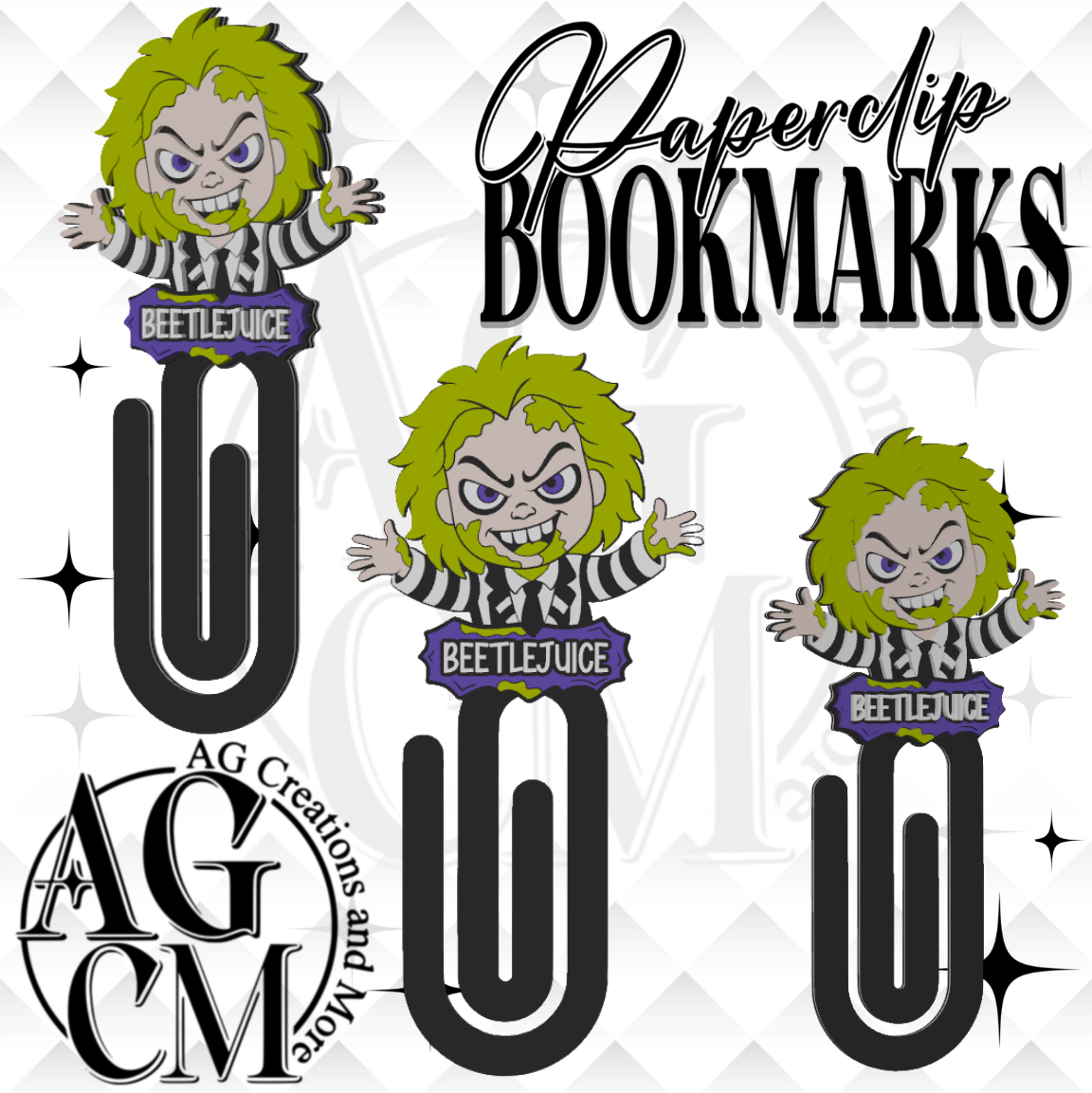 BJ 3D Bookmark/ Paperclip 3MF File