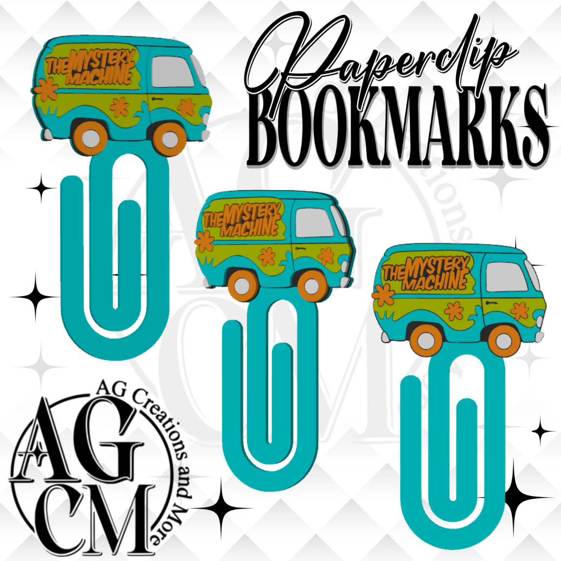 Mystery Van 3D Paperclip / Bookmarks (wholesale)