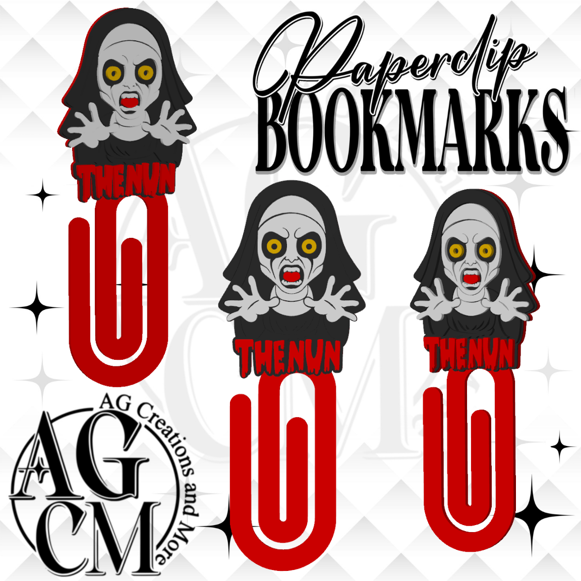 Nun 3D Paperclip / Bookmarks (wholesale)