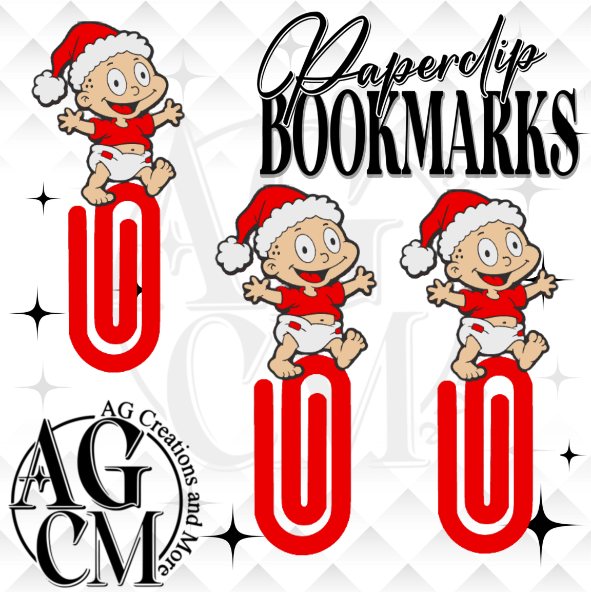 90s Baby 3D Paperclip / Bookmarks (wholesale)
