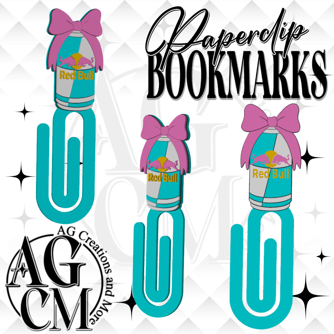 Girly R-Bull 3D Bookmark/ Paperclip 3MF File