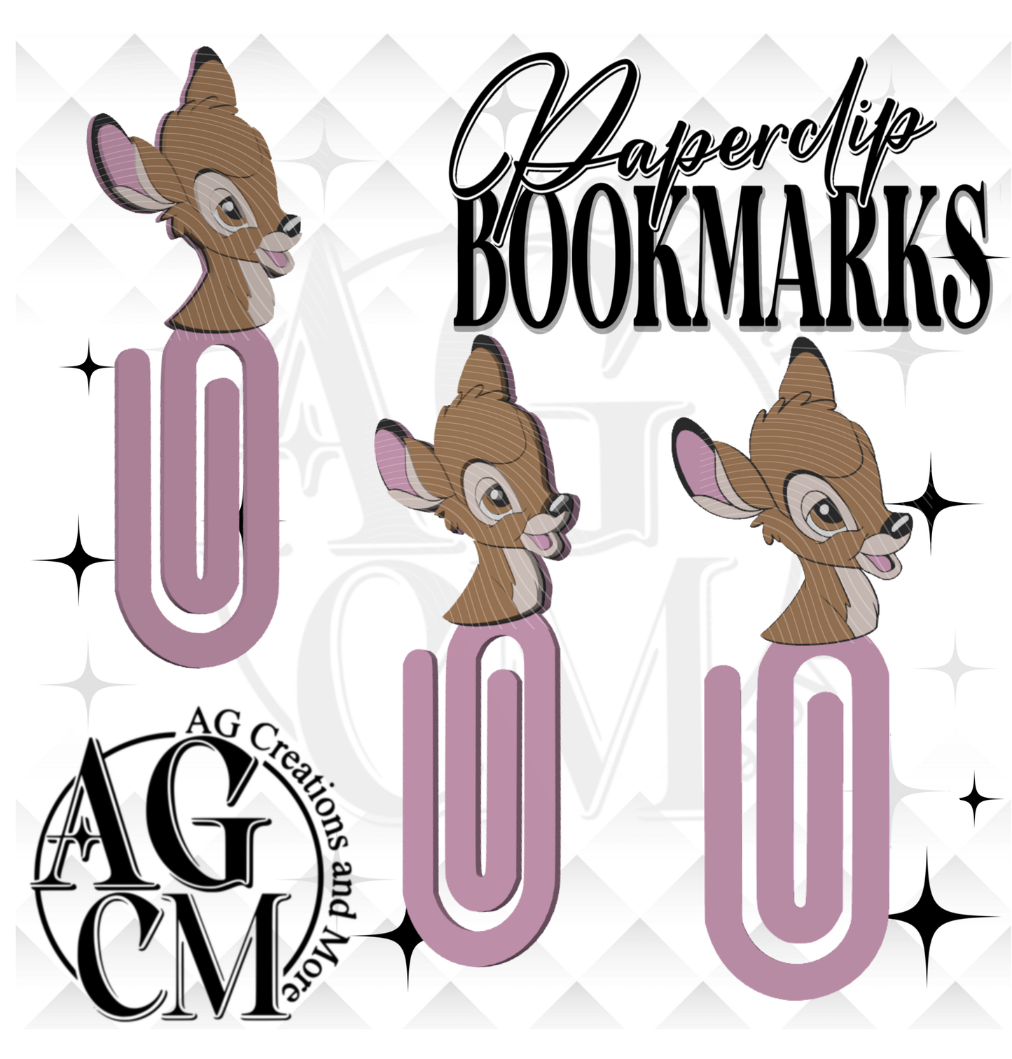 Baby Deer 3D Bookmark/ Paperclip 3MF File